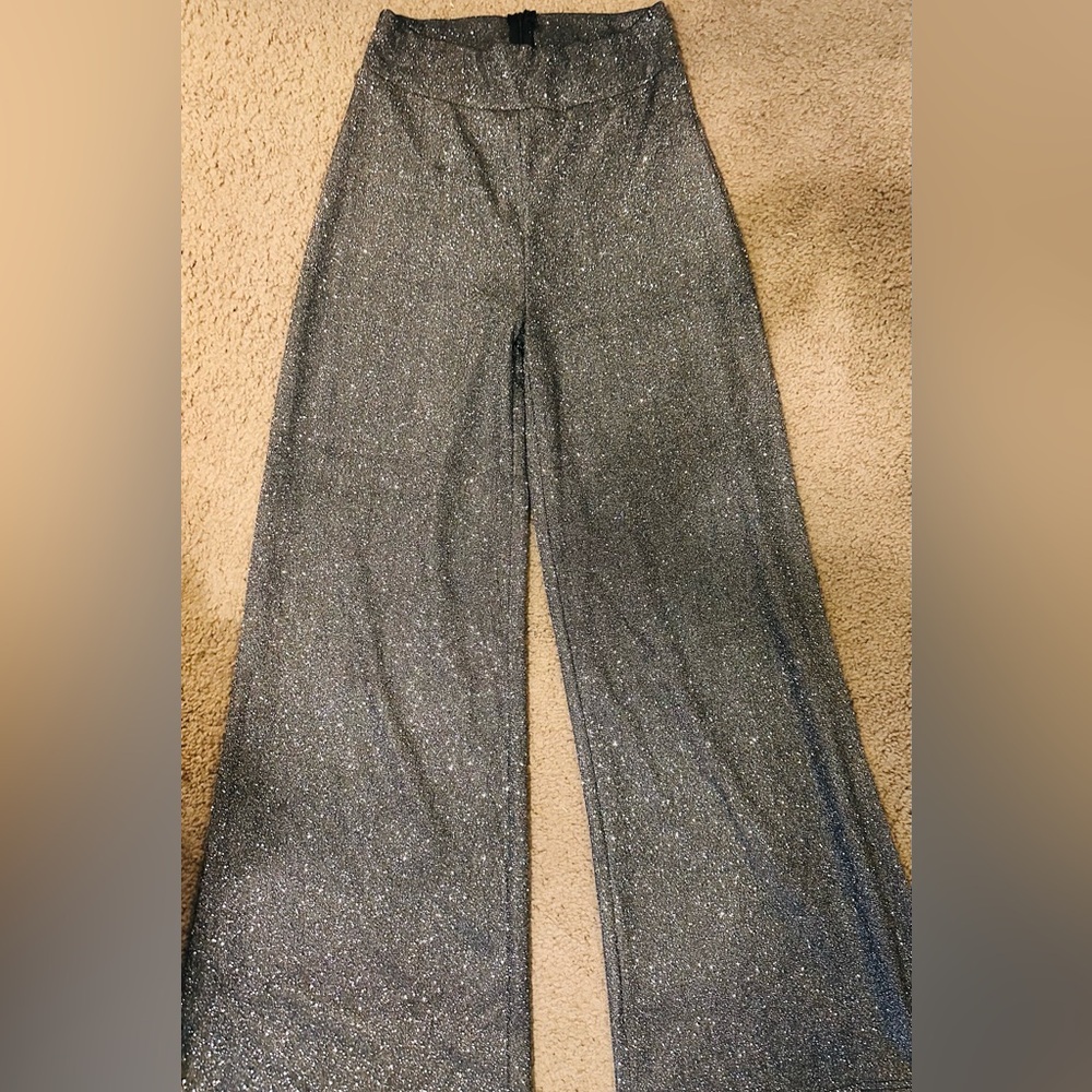 SHEIN Silver Glitter Pantsuit